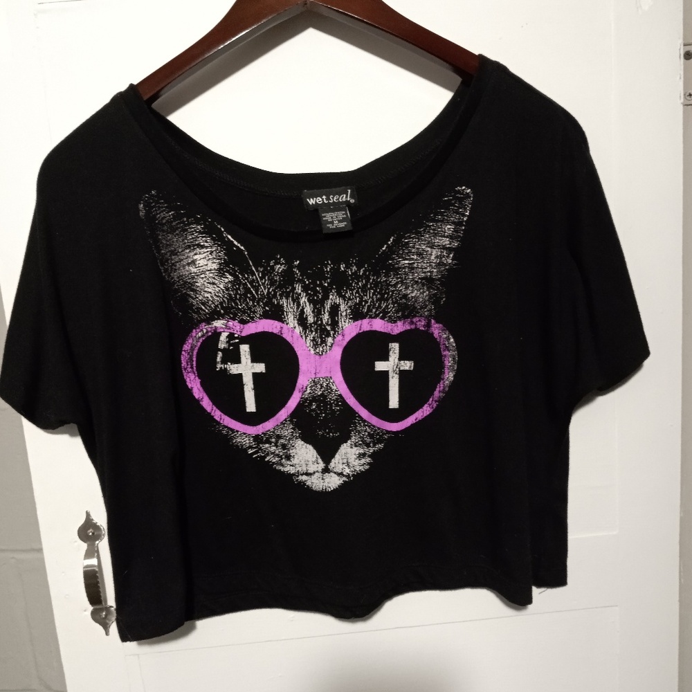 Cat Crop Top